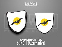 Kitsworld SAV Sticker - Luftwaffe Bomber Units - 6./KG 1 a 